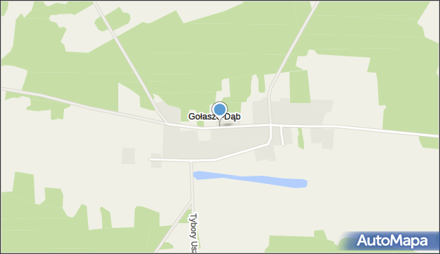 Gołasze-Dąb, Gołasze-Dąb, mapa Gołasze-Dąb