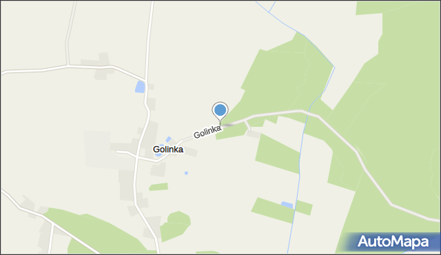 Golinka gmina Bojanowo, Golinka, mapa Golinka gmina Bojanowo