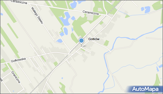 Gołków, Gołkowska, mapa Gołków
