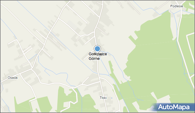 Gołkowice Górne, Gołkowice Górne, mapa Gołkowice Górne