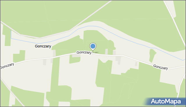 Gonczary, Gonczary, mapa Gonczary