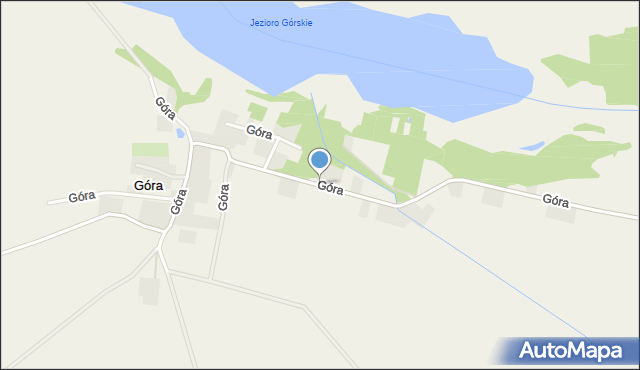 Góra gmina Pobiedziska, Góra, mapa Góra gmina Pobiedziska