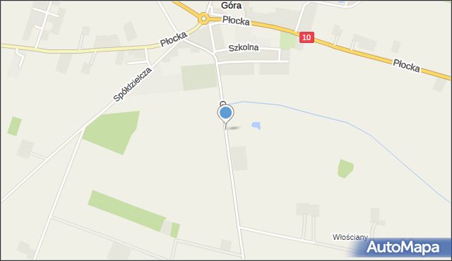 Góra gmina Staroźreby, Góra, mapa Góra gmina Staroźreby