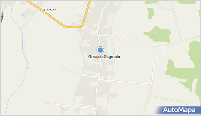 Gorajec-Zagroble, Gorajec-Zagroble, mapa Gorajec-Zagroble