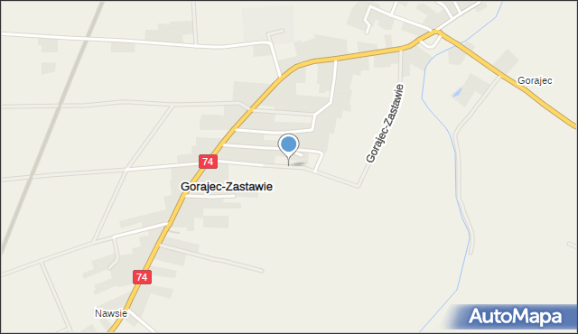 Gorajec-Zastawie, Gorajec-Zastawie, mapa Gorajec-Zastawie