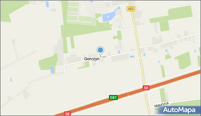 Gorczyn, Gorczyn, mapa Gorczyn