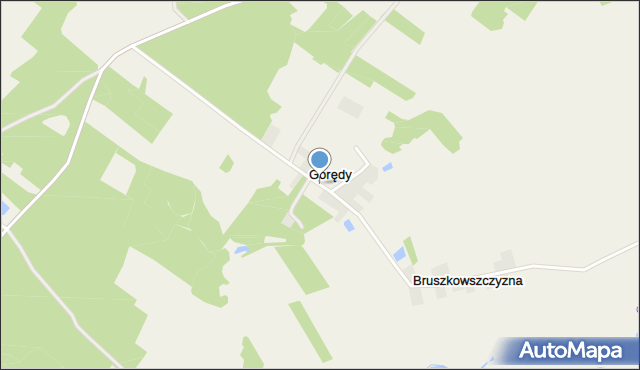 Gorędy, Gorędy, mapa Gorędy