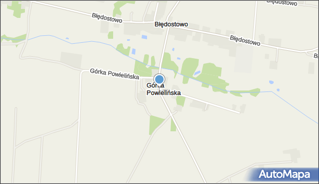 Górka Powielińska, Górka Powielińska, mapa Górka Powielińska