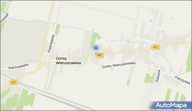 Górka Wieruszowska, Górka Wieruszowska, mapa Górka Wieruszowska
