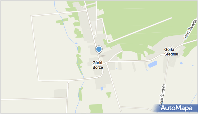 Górki Borze, Górki Borze, mapa Górki Borze