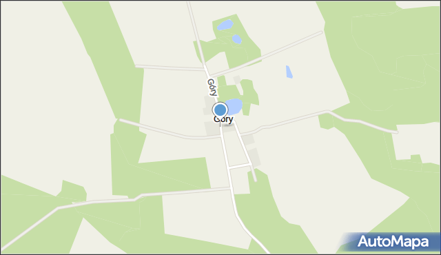 Góry gmina Białogard, Góry, mapa Góry gmina Białogard