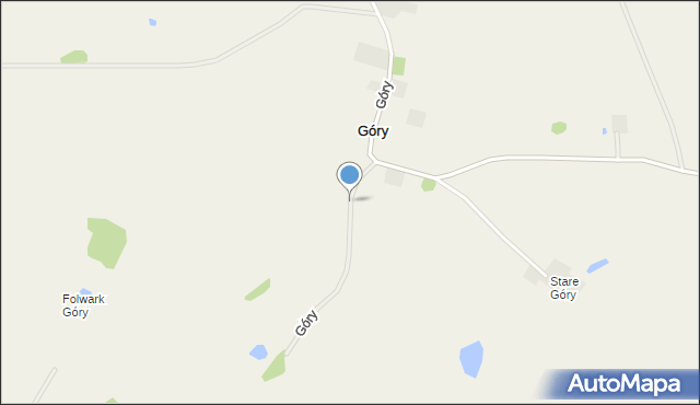 Góry gmina Budry, Góry, mapa Góry gmina Budry