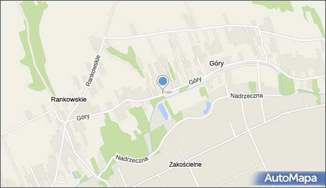 Góry gmina Urzędów, Góry, mapa Góry gmina Urzędów