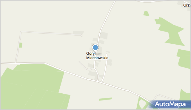 Góry Miechowskie, Góry Miechowskie, mapa Góry Miechowskie