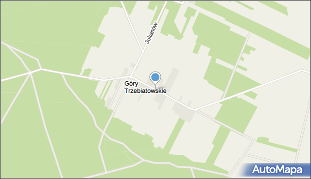 Góry Trzebiatowskie, Góry Trzebiatowskie, mapa Góry Trzebiatowskie