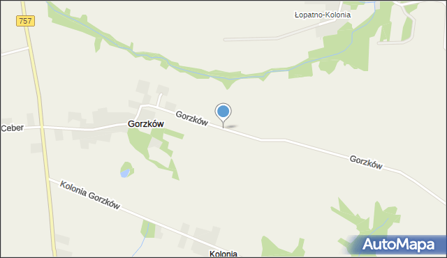 Gorzków gmina Bogoria, Gorzków, mapa Gorzków gmina Bogoria