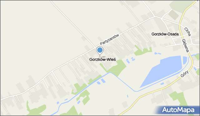 Gorzków-Wieś, Gorzków-Wieś, mapa Gorzków-Wieś