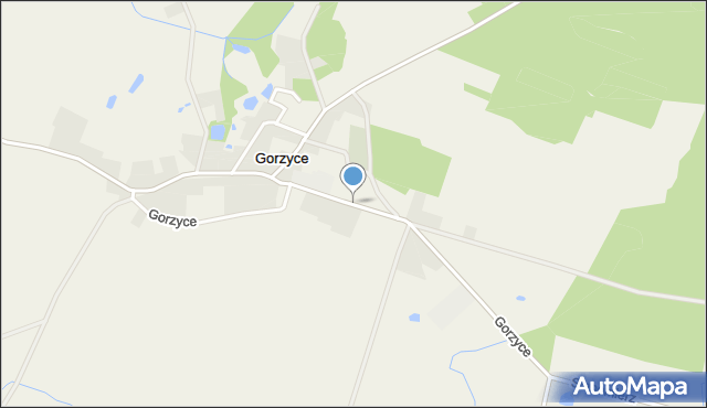 Gorzyce gmina Żnin, Gorzyce, mapa Gorzyce gmina Żnin