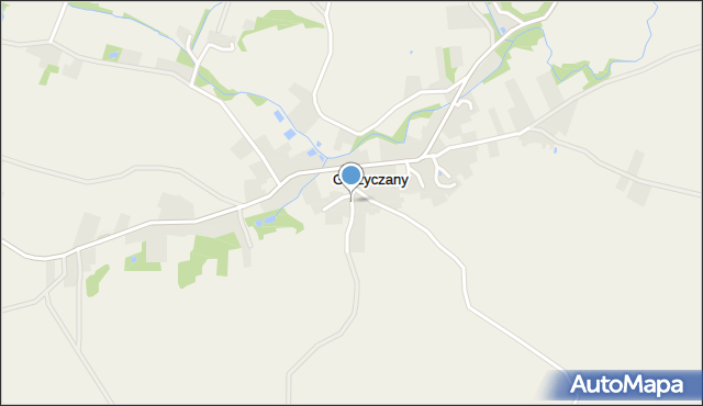 Gorzyczany, Gorzyczany, mapa Gorzyczany