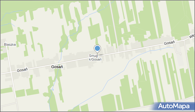 Gosań, Gosań, mapa Gosań