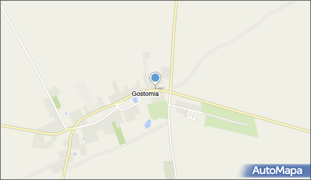 Gostomia gmina Wałcz, Gostomia, mapa Gostomia gmina Wałcz