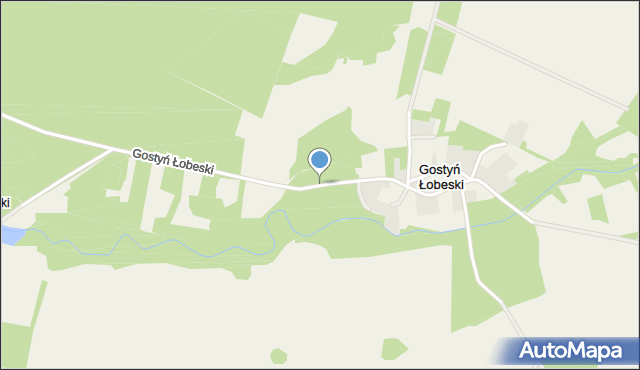 Gostyń Łobeski, Gostyń Łobeski, mapa Gostyń Łobeski