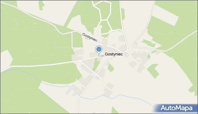 Gostyniec, Gostyniec, mapa Gostyniec