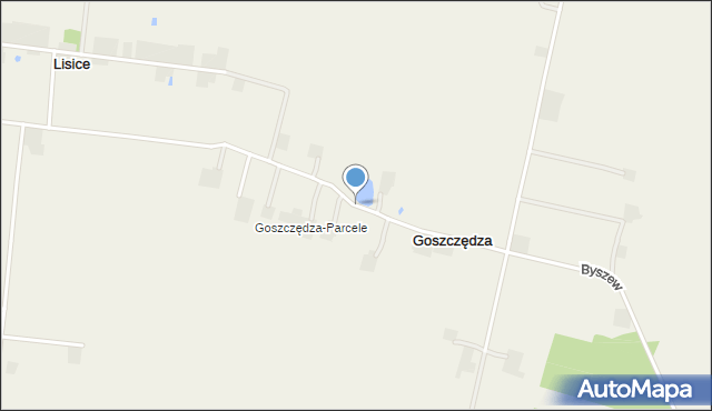 Goszczędza, Goszczędza, mapa Goszczędza