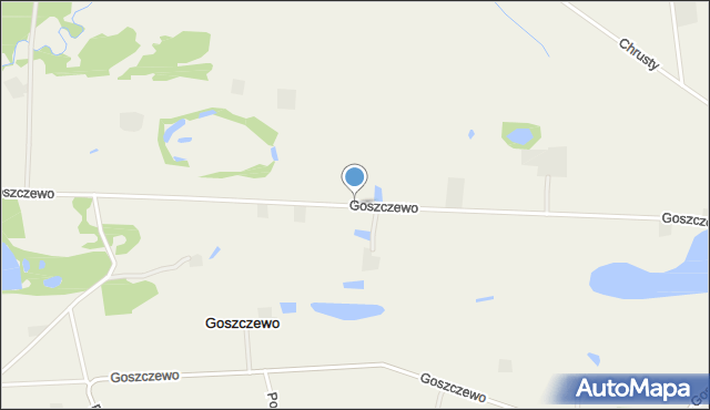 Goszczewo gmina Aleksandrów Kujawski, Goszczewo, mapa Goszczewo gmina Aleksandrów Kujawski