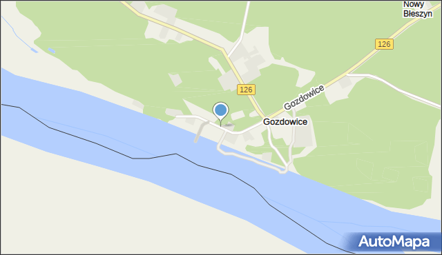 Gozdowice, Gozdowice-Gustterbiesser-Loose, mapa Gozdowice