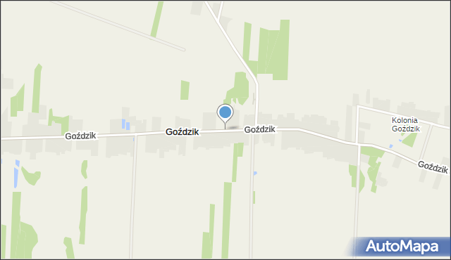 Goździk, Goździk, mapa Goździk