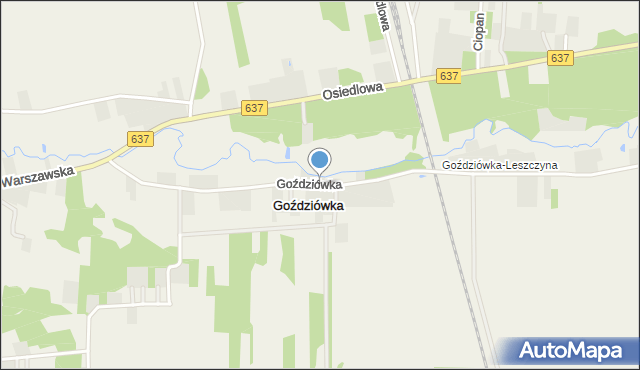 Goździówka, Goździówka, mapa Goździówka