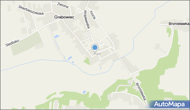 Grabowiec powiat zamojski, Górna, mapa Grabowiec powiat zamojski