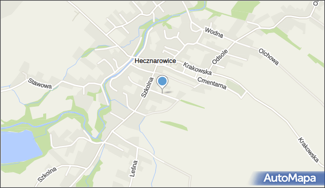 Hecznarowice, Górnicza, mapa Hecznarowice