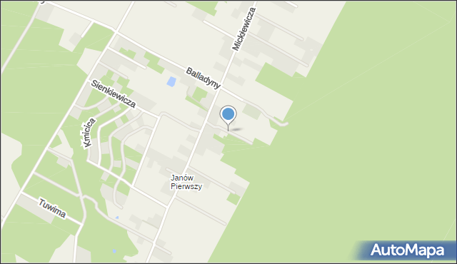 Janów gmina Chełm, Goplany, mapa Janów gmina Chełm