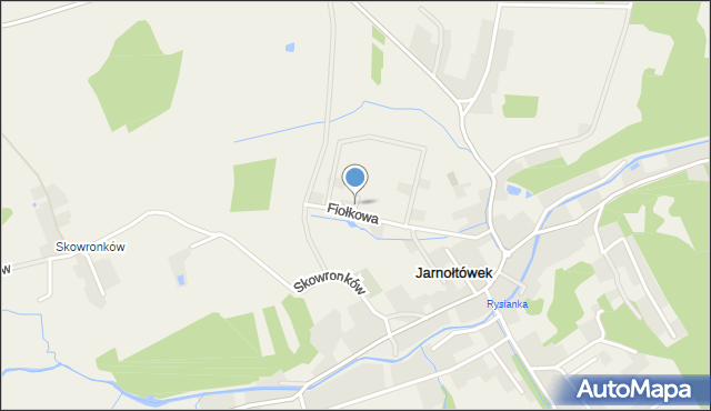 Jarnołtówek, Goździkowa, mapa Jarnołtówek