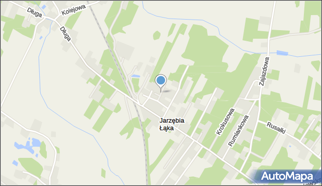 Jarzębia Łąka, Górkowa, mapa Jarzębia Łąka