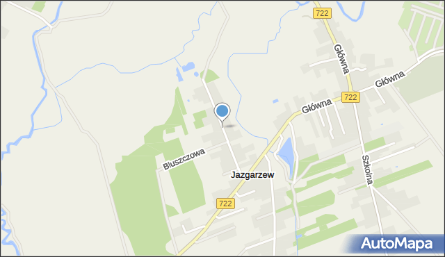 Jazgarzew, Górna, mapa Jazgarzew