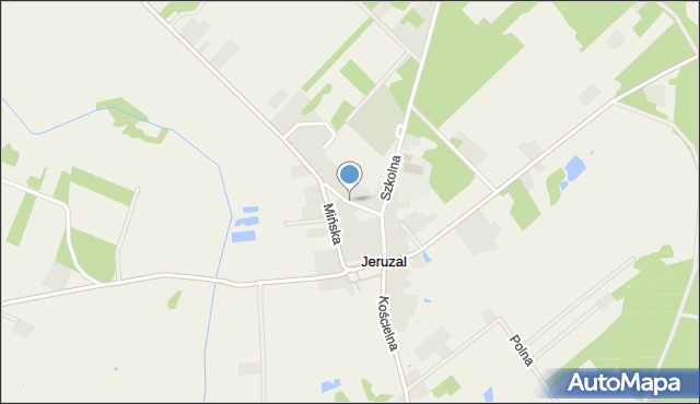 Jeruzal gmina Mrozy, Górna, mapa Jeruzal gmina Mrozy