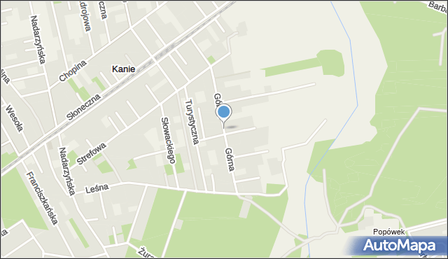 Kanie gmina Brwinów, Górna, mapa Kanie gmina Brwinów