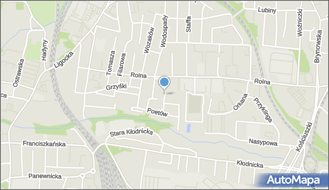 Katowice, Gołby Kazimierza, mapa Katowic
