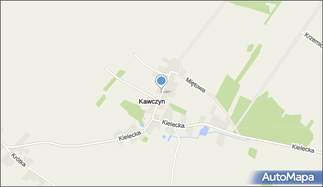 Kawczyn gmina Morawica, Górna, mapa Kawczyn gmina Morawica