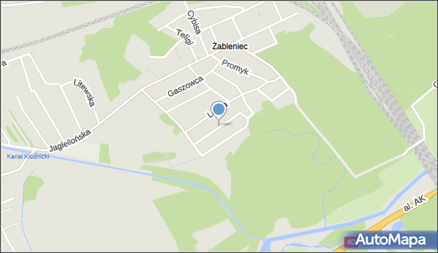 Kędzierzyn-Koźle, Góreckiego Jerzego, mapa Kędzierzyna-Koźle