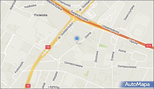 Kielce, Górna, mapa Kielc