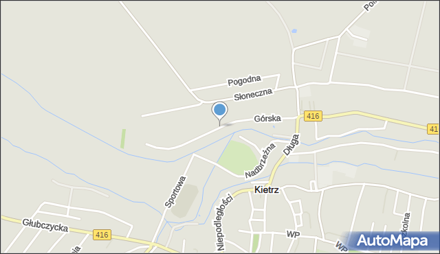 Kietrz, Górska, mapa Kietrz