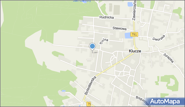 Klucze powiat olkuski, Górna, mapa Klucze powiat olkuski