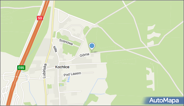 Kochlice, Górna, mapa Kochlice