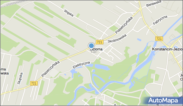 Konstancin-Jeziorna, Górna, mapa Konstancin-Jeziorna