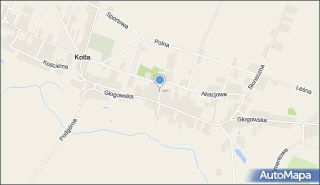 Kotla, Górna, mapa Kotla