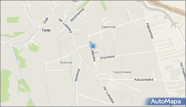 Kraków, Gospodarska, mapa Krakowa